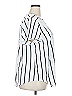 Torrid 100% Polyester Stripes White Short Sleeve Blouse Size 2X Plus (2) - photo 4
