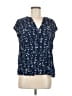 Draper James 100% Rayon Blue Short Sleeve Blouse Size 8 - photo 1