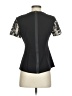 BCBGMAXAZRIA 100% Polyester Silver Black Short Sleeve Blouse Size S - photo 2