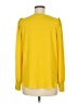 Ann Taylor LOFT 100% Polyester Yellow Long Sleeve Blouse Size M - photo 2