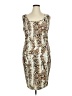 Cache Animal Print Tan Cocktail Dress Size XL - photo 1