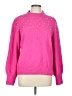 CeCe Solid Pink Pullover Sweater Size L - photo 1