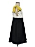 Sariah 100% Polyester Graphic Yellow Cocktail Dress Size S - photo 4