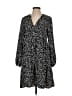 Only 100% Polyester Print Black Casual Dress Size EU 36 / US 6 - photo 1