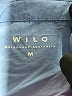 WILO 100% Nylon Color Block Blue Long Sleeve Button-Down Shirt Size M - photo 7