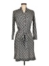 Donna Morgan Chevron-herringbone Gray Casual Dress Size 6 - photo 1