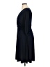 NY Collection Solid Black Blue Casual Dress Size 1X - photo 5