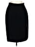Dana Buchman 100% Wool Solid Black Wool Skirt Size 10 - photo 1