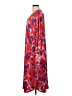 IMAN Print Red Casual Dress Size L (estimated, petite) - photo 5