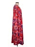 IMAN Print Red Casual Dress Size L (estimated, petite) - photo 4