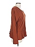 Paper Crane Brown Long Sleeve Top Size L - photo 4