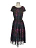 H&M 100% Polyester Paisley Black Casual Dress Size 4 - photo 1