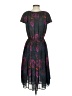 H&M 100% Polyester Paisley Black Casual Dress Size 4 - photo 2