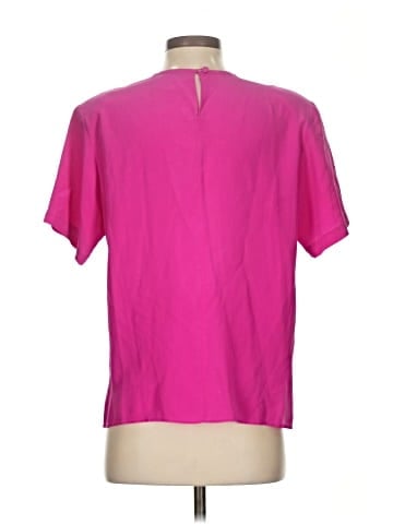 Silk Land Short Sleeve Silk Top (view 2)