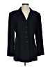 Kasper A.S.L. Solid Black Blue Blazer Size S - photo 1