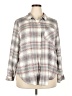 Torrid Plaid Gray Long Sleeve Button-Down Shirt Size 2X Plus (2) - photo 1