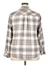 Torrid Plaid Gray Long Sleeve Button-Down Shirt Size 2X Plus (2) - photo 2