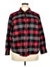 Chaps Plaid Red Long Sleeve Button-Down Shirt Size 2X - photo 1