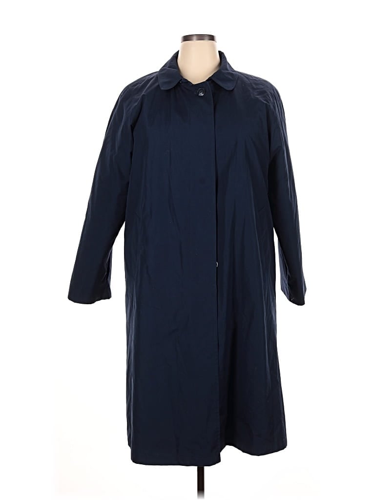 Pre-owned Assorted Brands Raincoat In Blue