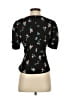 Diane von Furstenberg 100% Polyester Black Short Sleeve Top Size XS - photo 2
