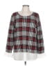 Elle 100% Acrylic Plaid White Pullover Sweater Size L - photo 1