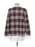 Elle 100% Acrylic Plaid White Pullover Sweater Size L - photo 2
