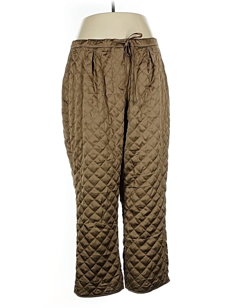 Pre-owned Flat White Casual Pants In Gold
