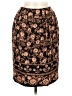 Amanda Smith 100% Polyester Print Brown Casual Skirt Size 6 - photo 1
