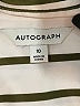 Autograph Stripes Green 3/4 Sleeve Button-Down Shirt Size 10 - photo 7