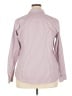 Express Design Studio Stripes Purple Gray Long Sleeve Button-Down Shirt Size 2X - photo 2