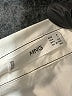 MNG 100% Cotton Ivory White Long Sleeve Button-Down Shirt Size 4 - photo 4