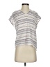Vince Camuto Silver Short Sleeve Blouse Size XS - photo 1