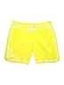 Athleta 100% Polyester Graphic Yellow Green Board Shorts Size 0 - photo 1
