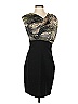 Max and Cleo Camo Black Cocktail Dress Size 4 - photo 1