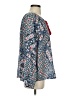 Love Sam 100% Rayon Paisley Blue Long Sleeve Blouse Size S - photo 4