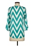 Everly 100% Polyester Teal 3/4 Sleeve Blouse Size S - photo 2