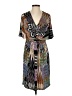 Donna Morgan Print Black Casual Dress Size 2 - photo 1