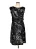 AB Studio Graphic Black Cocktail Dress Size L - photo 1