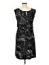 AB Studio Graphic Black Cocktail Dress Size L - photo 2