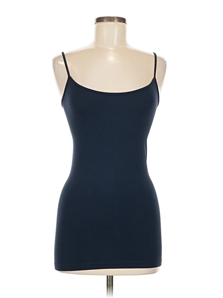Pre-owned Dynamic Tank Top Blue Strapless Neckline Tops