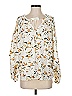 Hayden 100% Polyester Ivory Long Sleeve Blouse Size S - photo 1