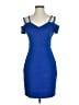 Guess Solid Blue Cocktail Dress Size 4 - photo 1