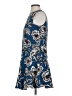Cooper & Ella 100% Polyester Print Blue Cocktail Dress Size XS (0) - photo 5