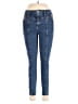 Topshop Chevron-herringbone Blue Jeans Size 30 waist - photo 1