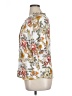 Olivia Grey 100% Rayon Print Ivory Short Sleeve Blouse Size 1X - photo 5