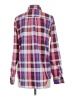 Gap 100% Polyester Plaid Purple Long Sleeve Blouse Size S - photo 2