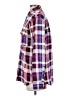Gap 100% Polyester Plaid Purple Long Sleeve Blouse Size S - photo 5