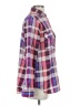 Gap 100% Polyester Plaid Purple Long Sleeve Blouse Size S - photo 4