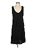 Three Dots 100% Viscose Solid Black Casual Dress Size S - photo 1