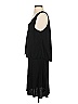 Three Dots 100% Viscose Solid Black Casual Dress Size S - photo 5